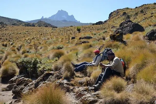 Reiserucksack in Kenia